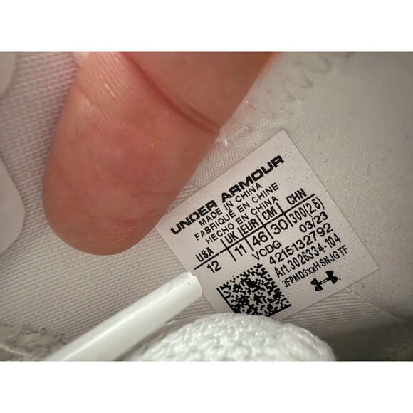 Under Armour Football Cleats MC Spotlight Clone White Gold 3026334-104 size 12 main image 8